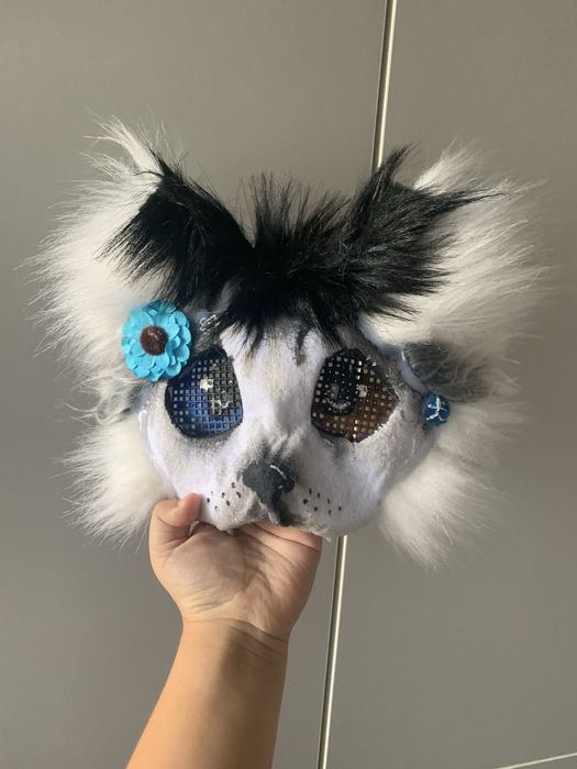 Maska therian Husky ręcznie wykonana