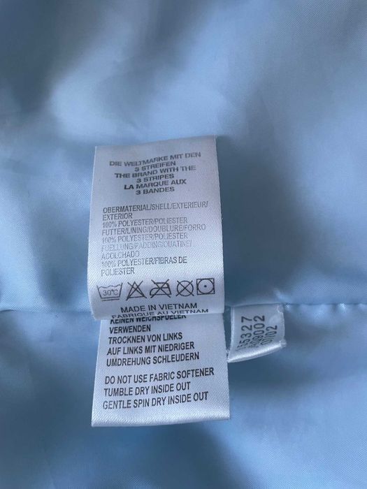 Adidas Damska puchowa kurtka zimowa, błękitna, rozmiar M