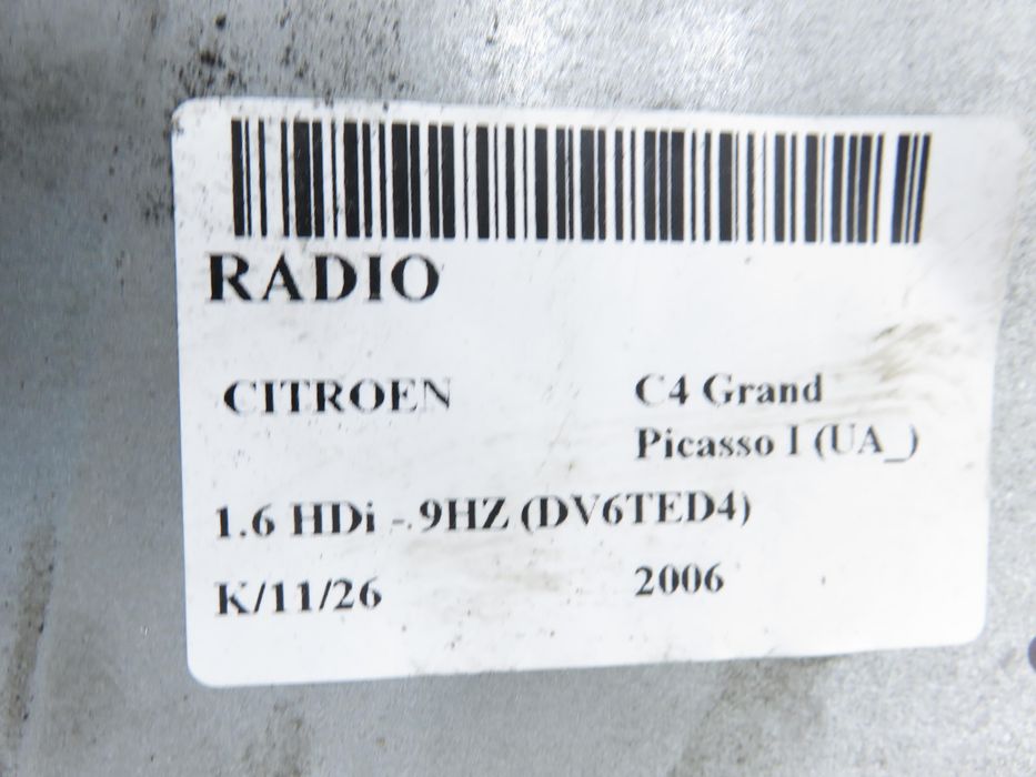 Radio Citroen C4 Grand Picasso I (ua_)