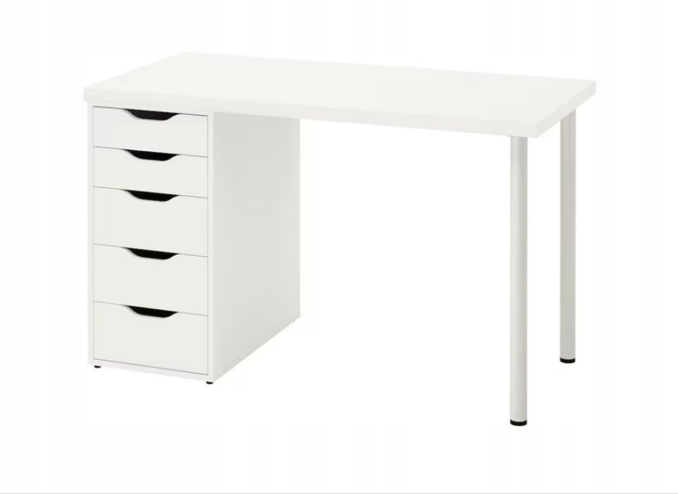 Ikea Biurko Lagkapten Alex 120x60 białe