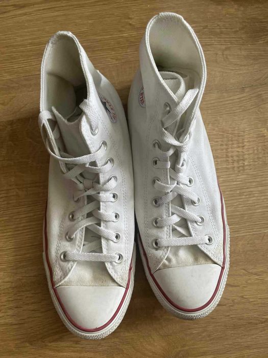 Converse 44 białe trampki wysokie