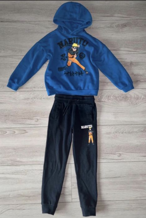 Dres komplet dresowy bluza spodnie Naruto 122-128cm