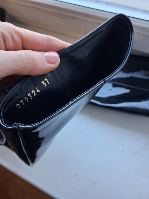 Gucci лакові шкіряні чобоття