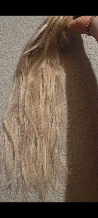 Włosy na keratynę blond