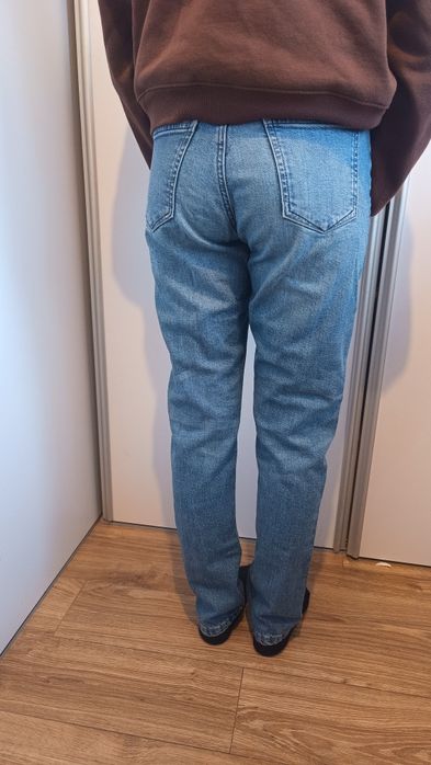 Spodnie jeans  Reserved Denim Collection, rozm 36 wysoki stan prosty nogawki