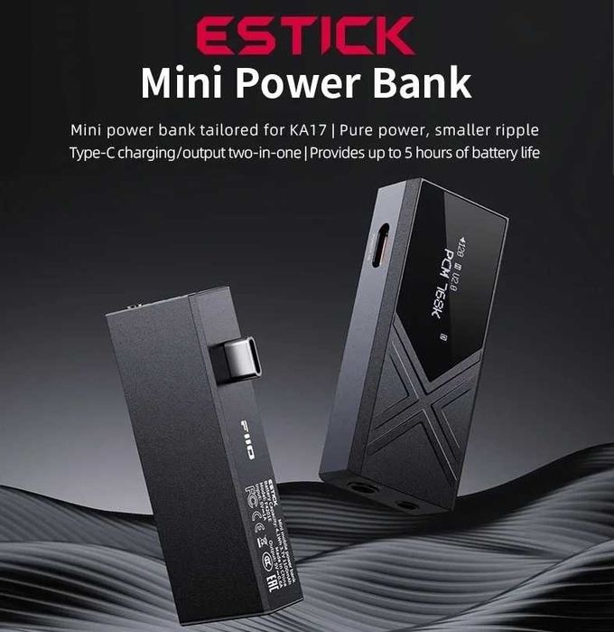‼️ FiiO EStick Mini (black) - доп. батарея питания для FiiO KA17, QX13