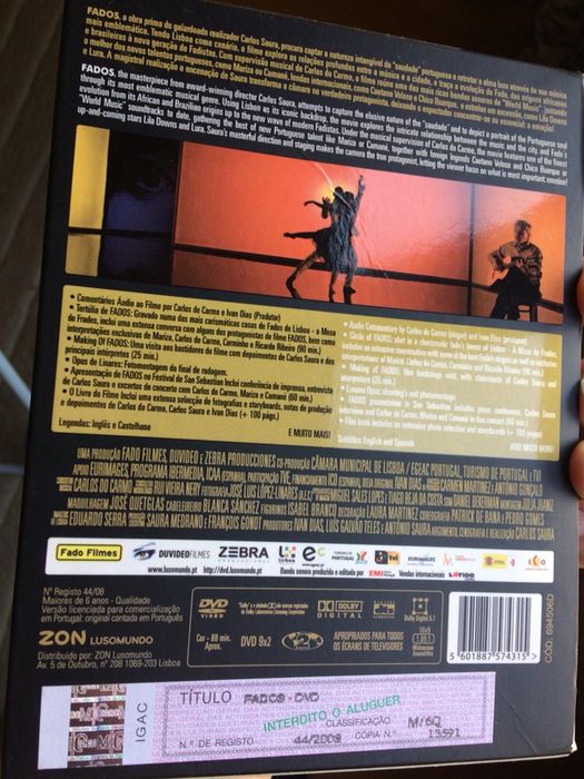 Fados de Carlos Saura cd+Dvd