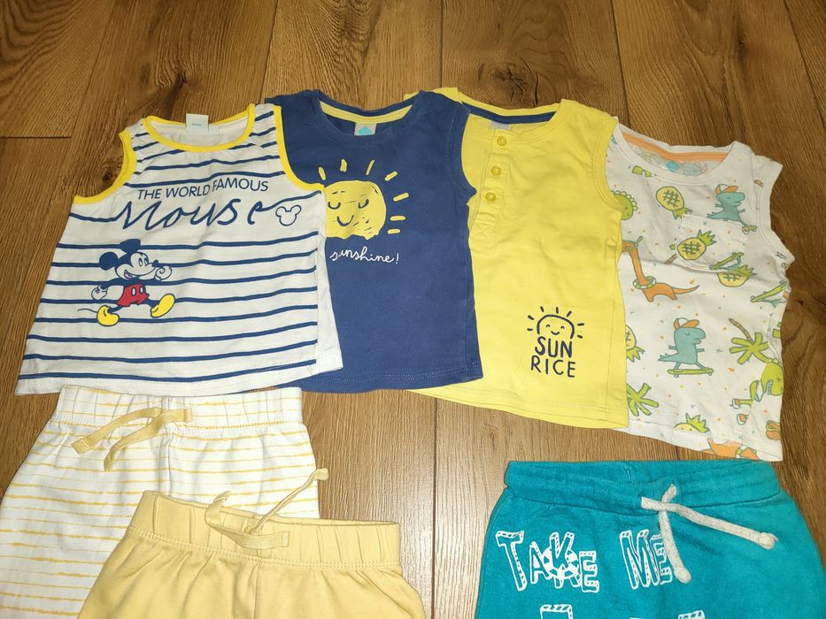 Paka na lato 9szt, modne, pasujące kolorystycznie rzeczy