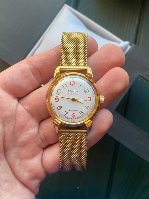 Наручные часы Родина 1 МЧЗ "Сделано в СССР" - механика, ручной завод