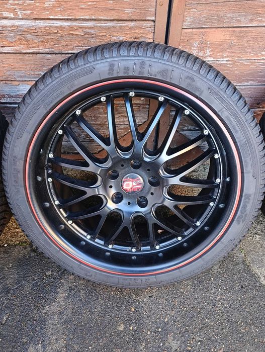 Alufelgi Dotz Mugello Audi A6 5x112 ET35 czarne Rant 19" 255/35/19 7mm