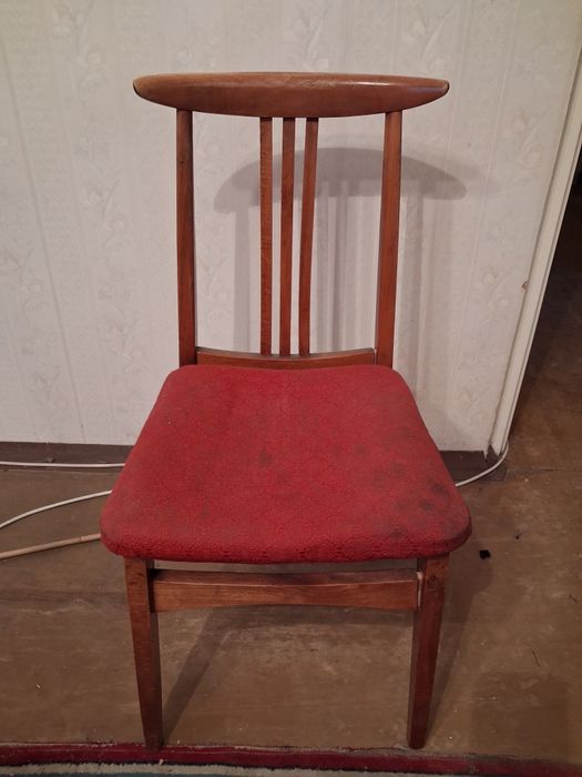 Krzesło drewniane PRL lata 60-te