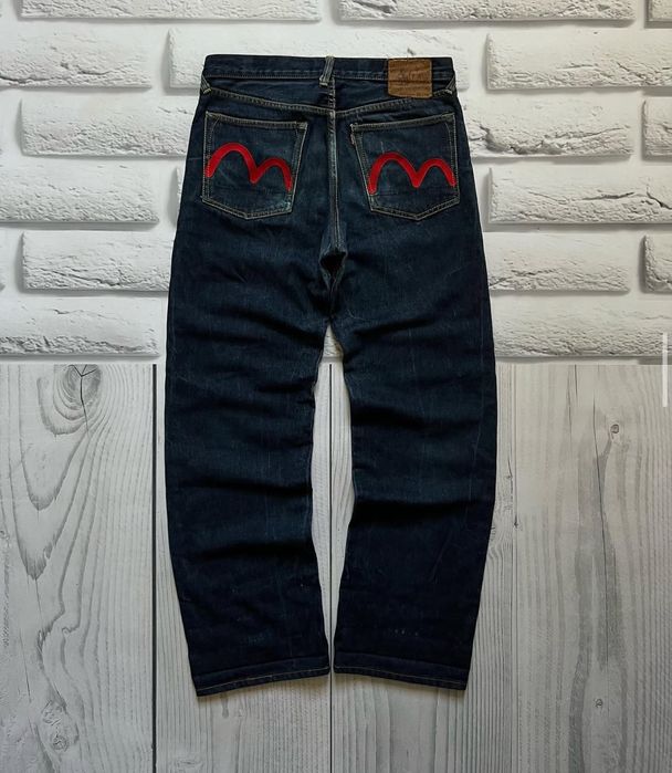 Винтажные джинсы Evisu ивису биг лого большой логотип 32 M-L