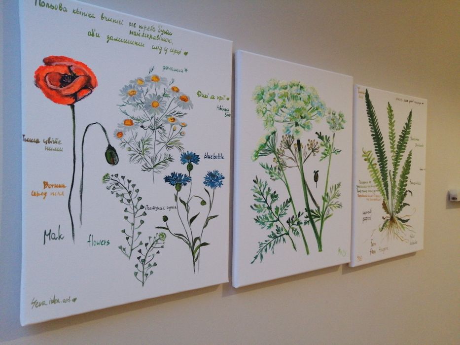 Картини в інтер'єр ,тріптіх