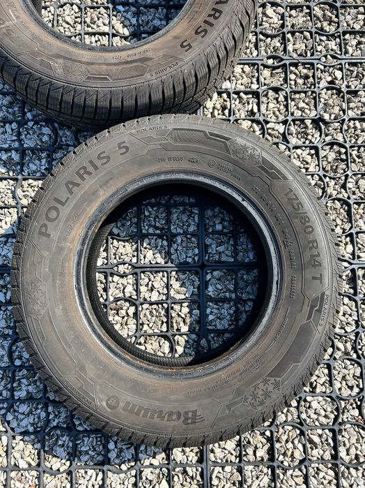 4x Opony ZIMOWE Barum Polaris 5 175/80R 14 88T - Stan bardzo dobry
