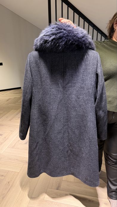 Пальто ( драпове) синє