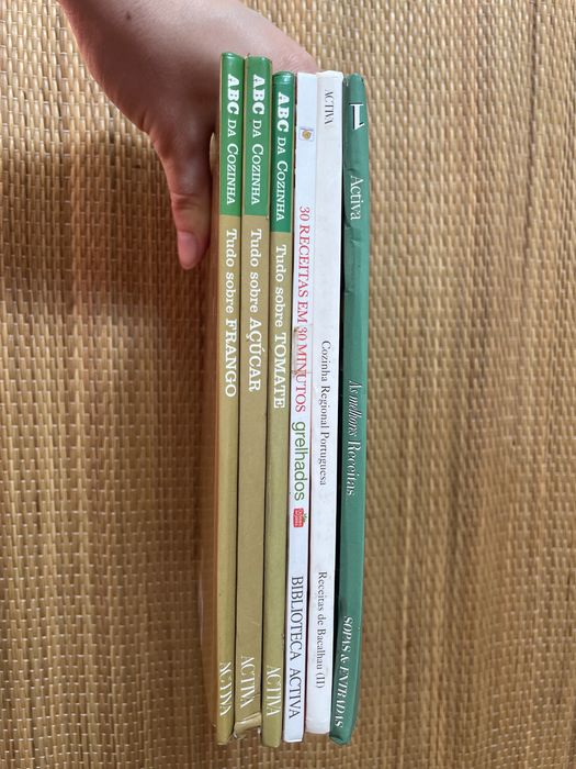 Conjunto de 6 livros culinária