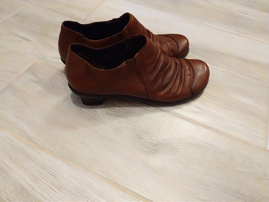 Ocieplane Rieker skórzane r. 39 buty trzewiki botki, damskie