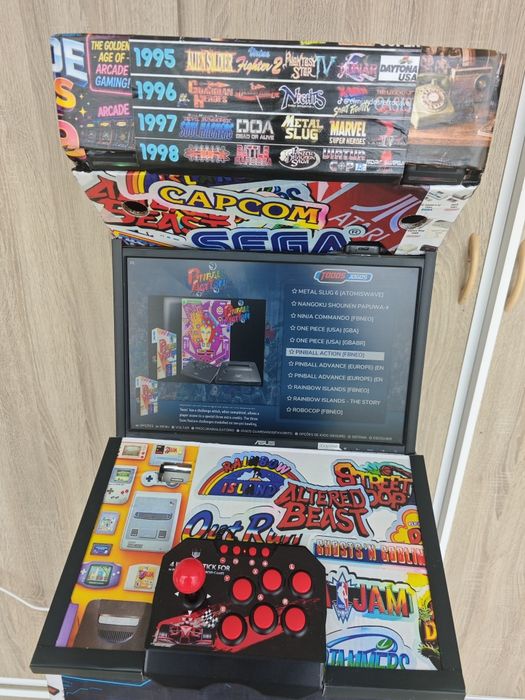 Máquina arcade games vertical 1play, também é possível meter 2 joystick  para 1 plays