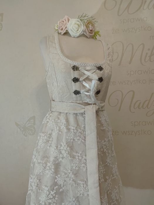 Strój przebranie ludowe folk Oktoberfest Jagna Chłopi wesele roz 40