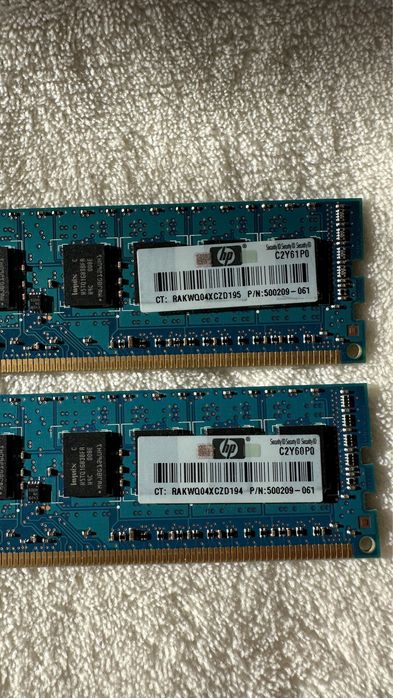 Оперативна пам’ять Hynix DDR3 1333MHz 4GB та Kingston 8GB