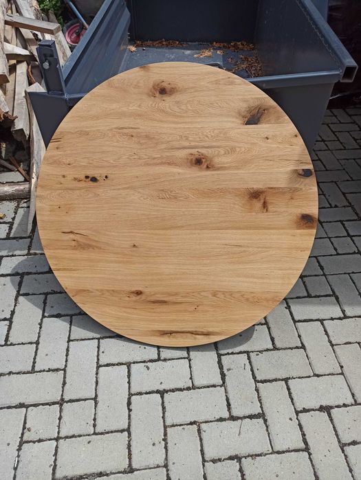 Blat rustykalny okrągły drewniany – różne średnice – grubość 2 cm