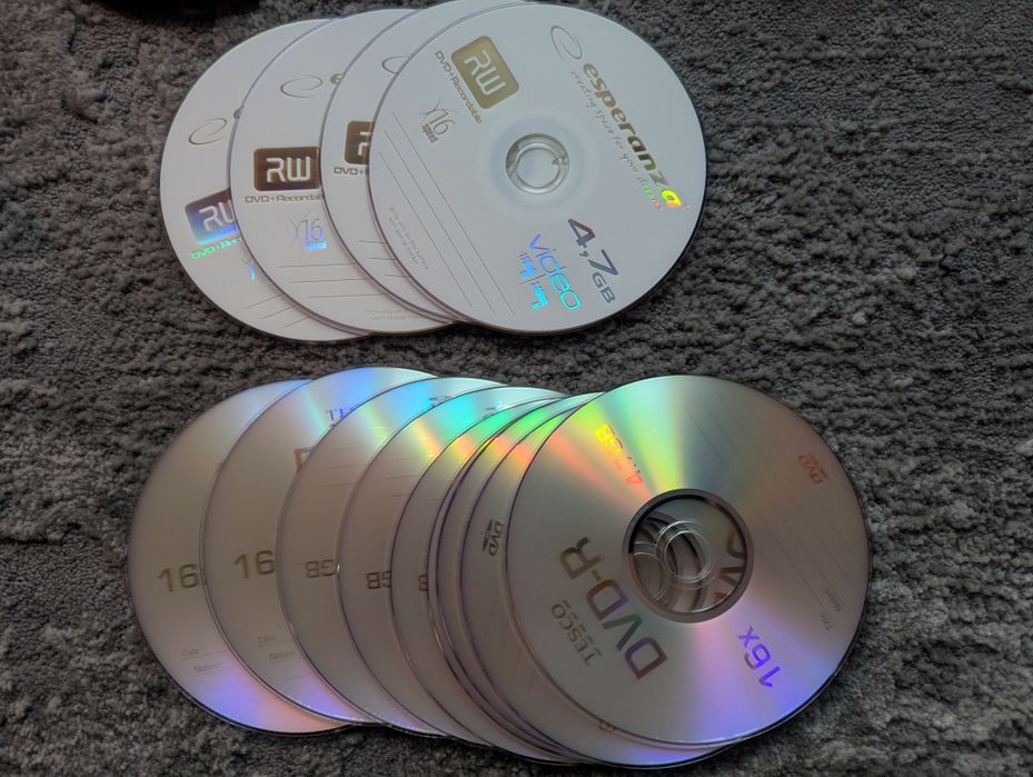 Okazja! Zestaw 13x DVD-R Nowe! 4xEsperanza, 9xTesco!