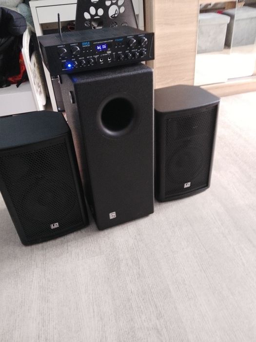Zestaw pasywny ld systems plus wzmacniacz pyle audio 500w