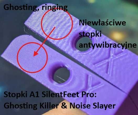 Stopki antywibracyjne i wyciszajace do Bambu Lab A1/A1 mini