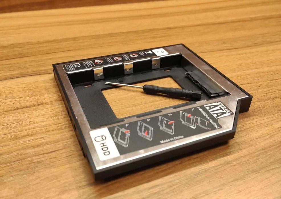 Карман для HDD/SSD диска SATA 3.0 DVD 12.7 мм SATA (optibay caddy)