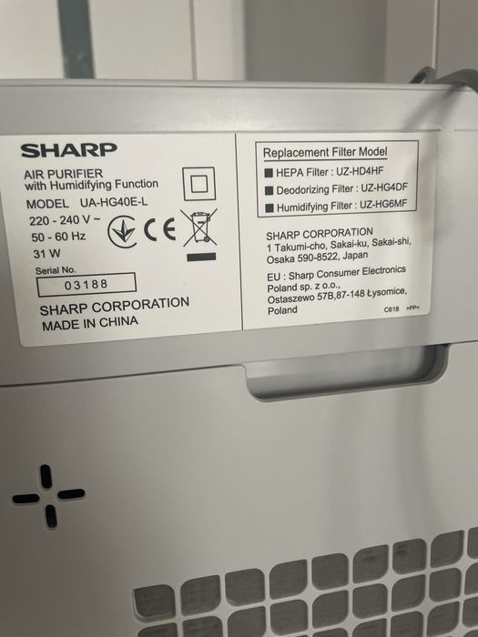 Oczyszczacz powietrza z nawilzaczem