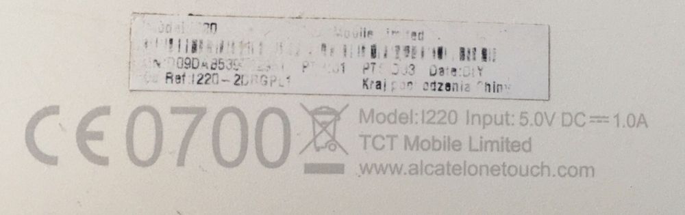 Tablet Alcatel one touch Pixi 1220 8 cali