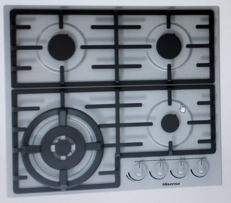 Placa de Gás HISENSE GM663X (Gás Natural - 60 cm - Inox)
