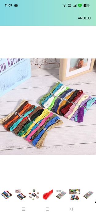 Sznurki do biżuterii