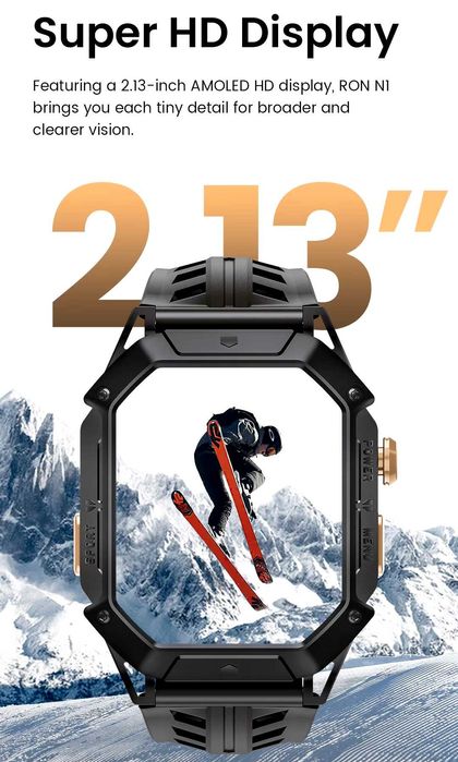 Умные часы HAYLOU IRON N1 НОВИНКА! Bluetooth, 5 АТМ батарея 30 дней