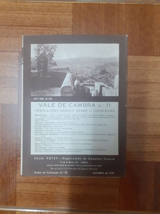 Mapa/roteiro ROTEP, Vale de Cambra