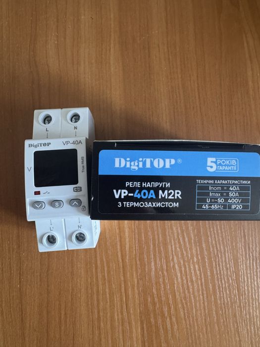 Реле напруги 40A  VP-40a M2R – виробник DigiTOP