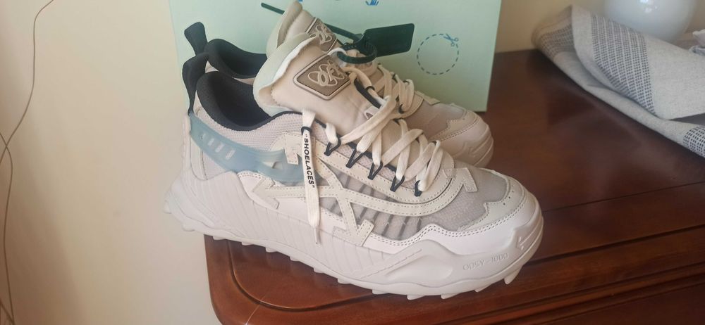 (r.42) Nowe buty Off-White Sneakersy Biały Beżowy off white