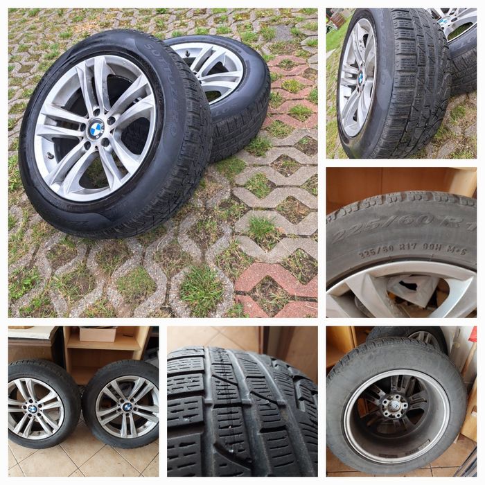 Koła aluminiowe BMW x3 opony zimowe 17cali