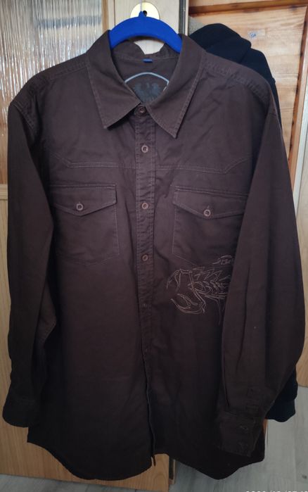 Koszula brązowa męska