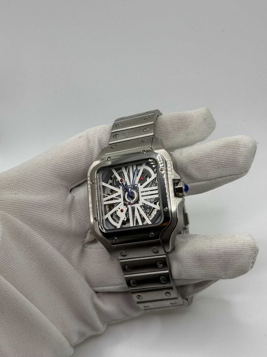 Seiko Mod Zegarek Santos Skeleton