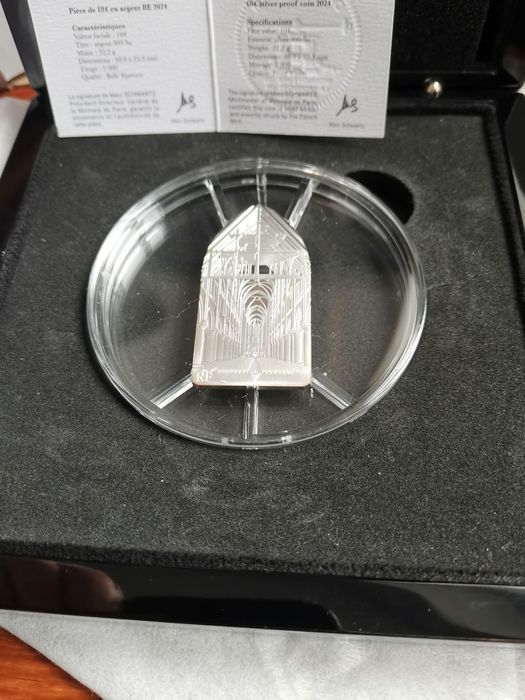 Moeda prata Notre-Dame