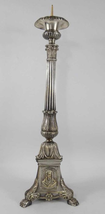 LICHTARZ świecznik mosiądz Jezus Maryja Serce Jezusa 50 cm