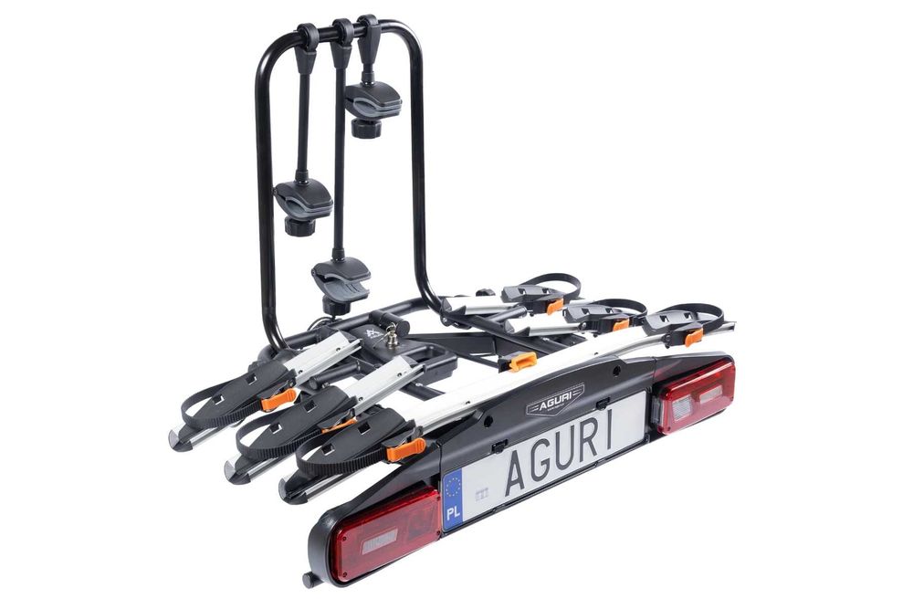 Aguri Active Bike Pro 3 Silver Platforma rowerowa na hak na 3 rowery