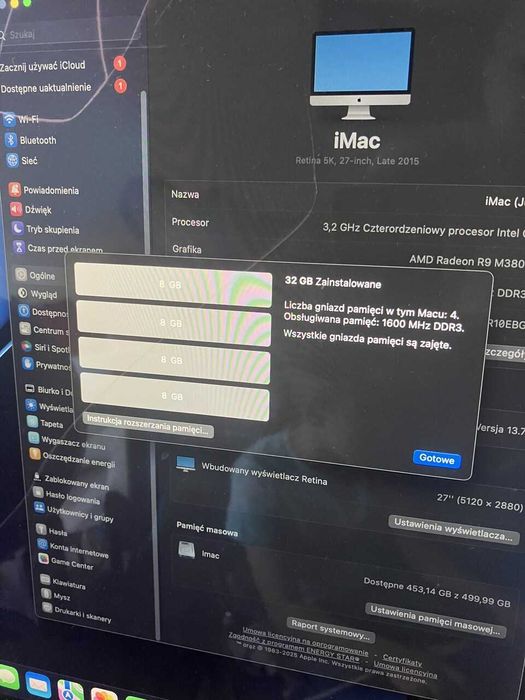 Komputer Imac 27 late 2015