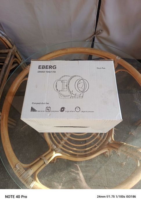 Wentylator kanałowy EBERG Emax 100/170