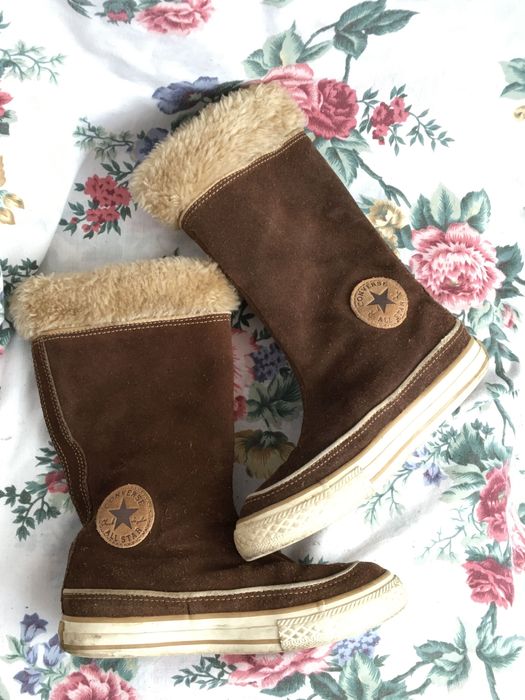 Converse all star,kozaki, 30, 19 cm, skóra naturalna, rzepy