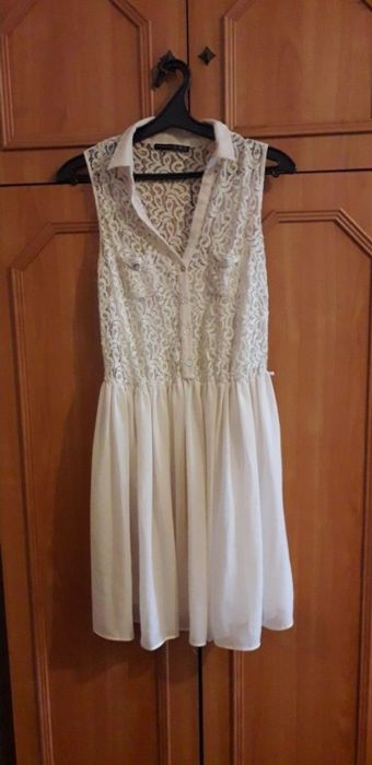 Молочное  платье