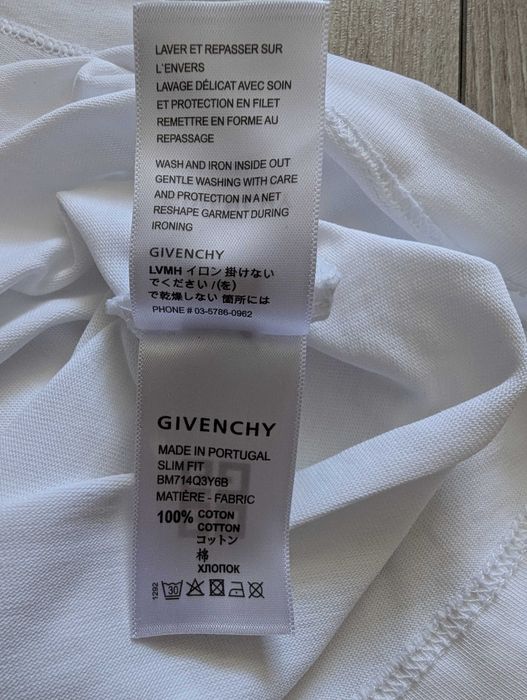 Белая хлопковая футболка Givenchy размер XL