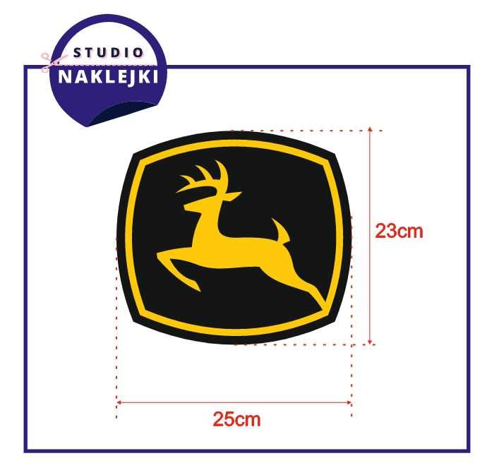Logo naklejka John Deere Traktor Ciągnik Nalepka kombajn
