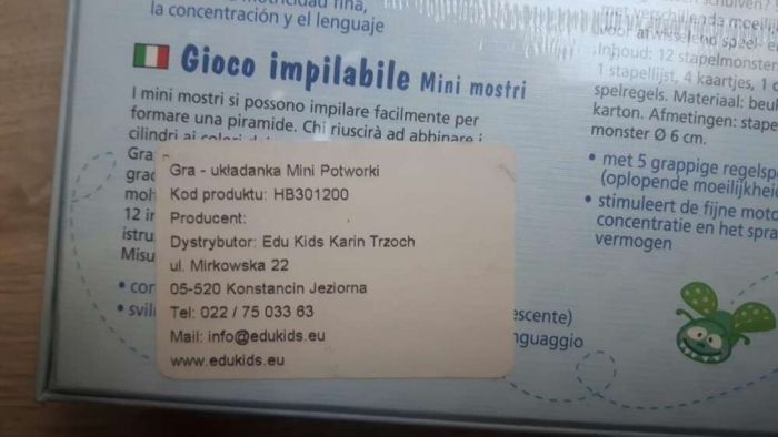 Gra układanka Mini potworki HABA